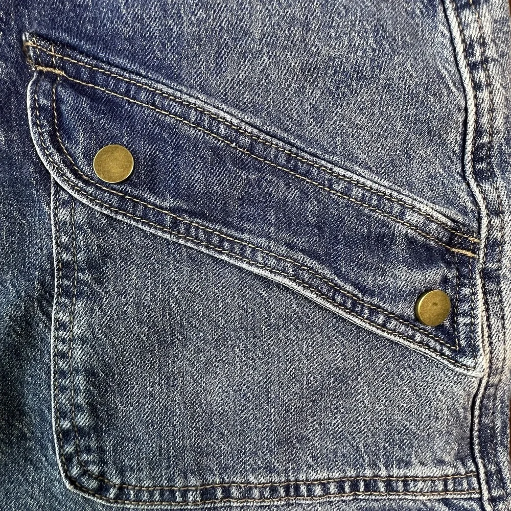 NWT PTCL Ethical Denim Mini Skirt 90's Y2K‎ with Pockets Size 28 Med Wash